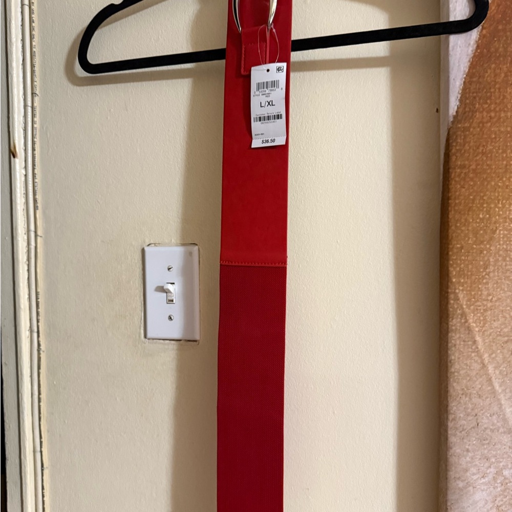 INC International Concepts Red Fashion Belt - Picture 5 of 5